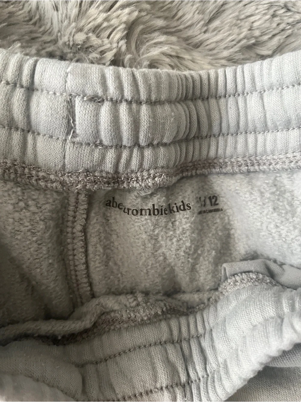 Abercrombie Kids Matching Hoodie & Jogger Set Gray Sage Relaxed Fit Size 11/12